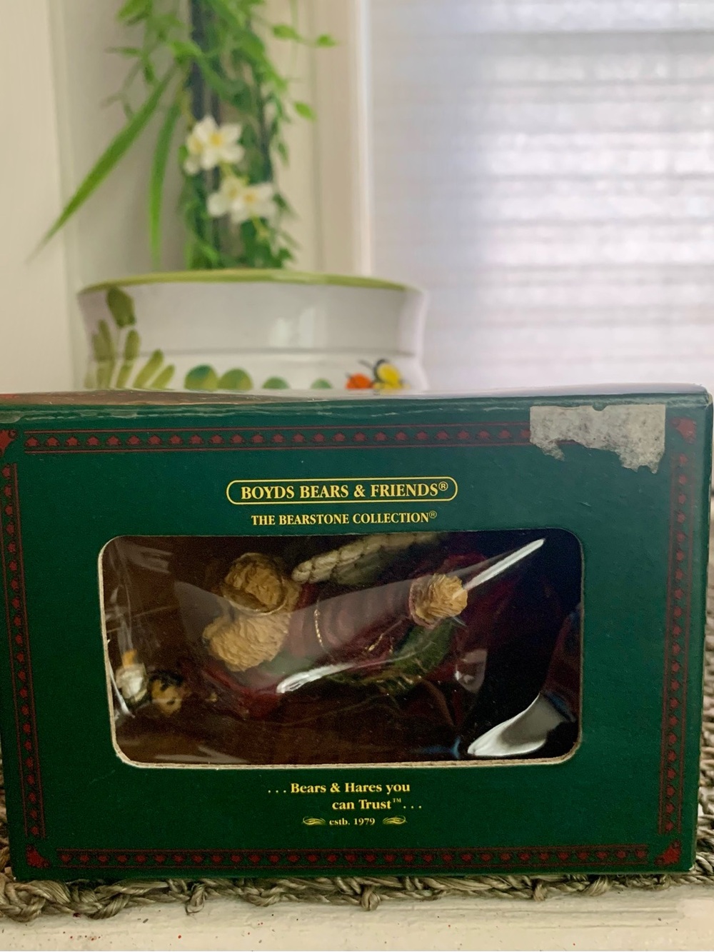 Boyds Bears & Friends Bearstone Collection “Joyce Angelbeary” Holiday Ornament